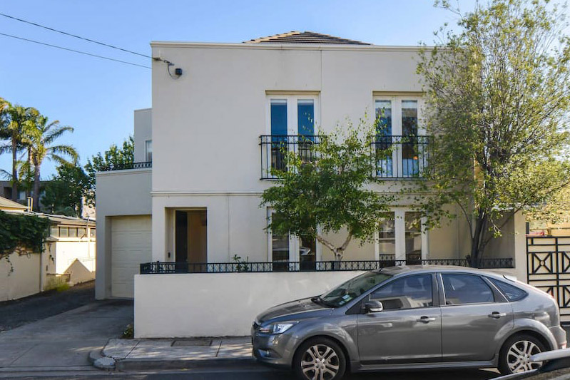 showing the front of the house